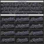 Personalized Authentic Baseball Jersey - Black Gray Customizable Sportswear Personalized Black Gray Authentic Baseball Jersey