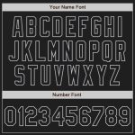 Custom Name and Number Personalized Black Gray Baseball Jersey - Authentic Raglan Sleeves Team Jersey Personalized Black