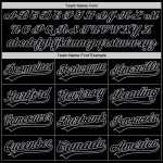 Customizable Throwback Baseball Jersey for Team - Personalized Black Gray with Name and Number Personalized Black Gray Authentic