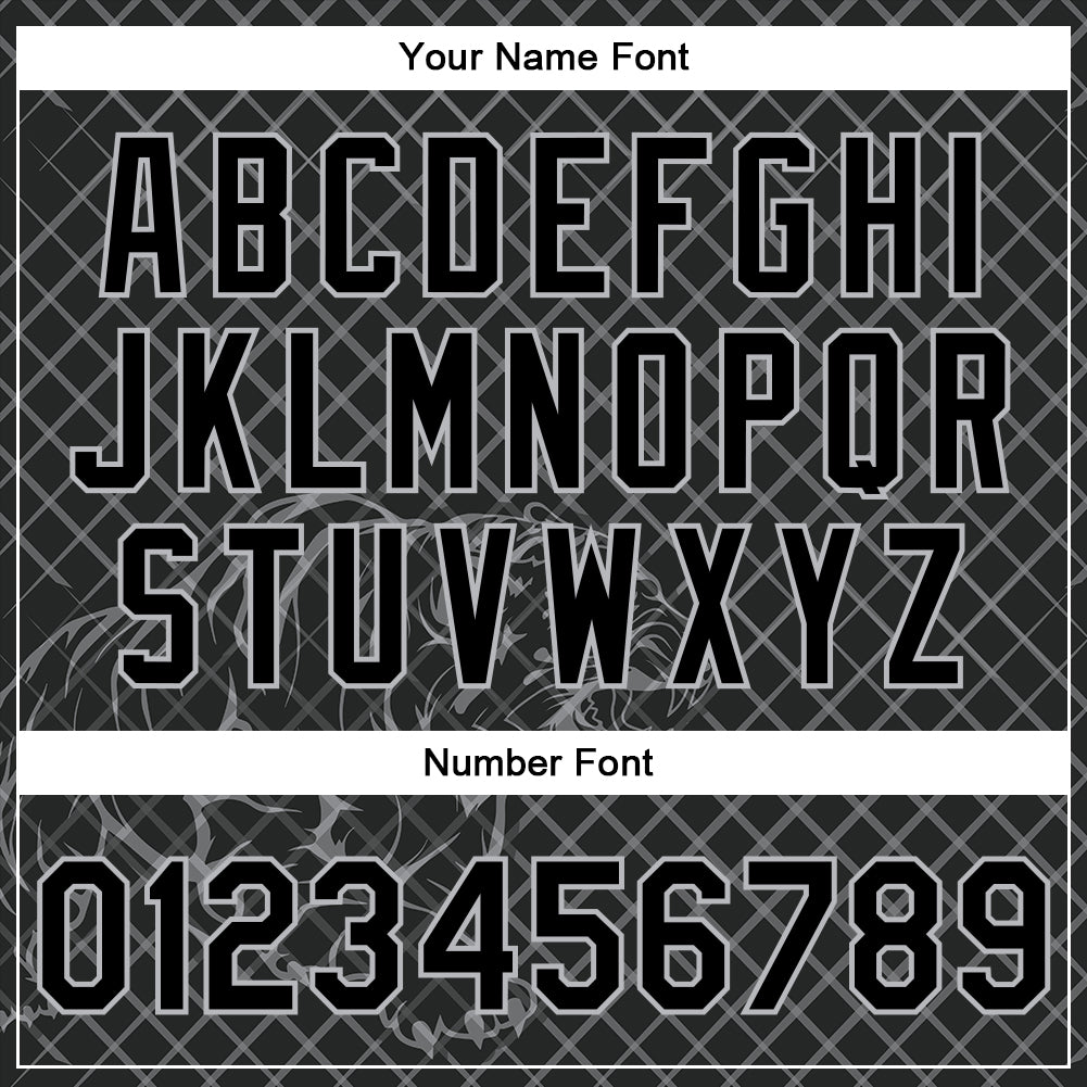 Personalized Black Gray Check And Tiger 3D Bomber Full-Snap Varsity Letterman Jacket Personalized Tiger 3D Bomber Letterman Jacket - Black Gray Check Full-Snap Varsity Jacket Personalized Black Gray Check And - Image 7