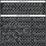 Personalized Tiger 3D Bomber Letterman Jacket - Black Gray Check Full-Snap Varsity Jacket Personalized Black Gray Check And