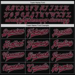 Custom Team Name and Number Black Gray Crimson Bomber Varsity Letterman Two Tone Jacket Personalized Black Gray-Crimson Bomber