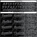 Custom Name and Number 3D Pattern Varsity Letterman Jacket Black Gray Halftone Bomber Personalized Black Gray Halftone 3D