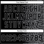 Custom Name and Number 3D Pattern Varsity Letterman Jacket Black Gray Halftone Bomber Personalized Black Gray Halftone 3D