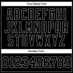 Custom Name and Number Personalized Black Gray Mesh Football Jersey - Authentic Team Apparel Personalized Black Gray Mesh