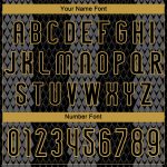 Custom Name Number Sublimation Volleyball Jersey - Personalized Black Gray Gold Geometric Shape Team Uniform Personalized