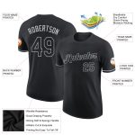 Personalized Performance T-Shirt in Black Gray for Men and Women Personalized Black Gray Performance T-Shirt