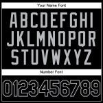 Custom Team Name and Number Performance T-Shirt in Black and Gray - Personalized Fitness Tee Personalized Black Gray Performance