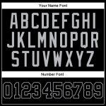 Custom Name & Number Personalized Black Gray Pinstripe Basketball Jersey - Authentic Team Gear Personalized Black Gray Pinstripe
