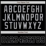 Personalized Black Gray Pinstripe Baseball Jersey for Men and Women Personalized Black Gray Pinstripe Black-Gray Baseball