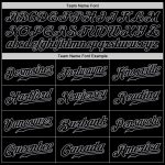 Personalized Black Gray Pinstripe Baseball Jersey for Men and Women Personalized Black Gray Pinstripe Black-Gray Baseball