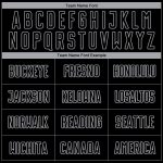 Custom Name Number Soccer Jersey Personalized Black Gray Pinstripe Fade Fashion Uniform Personalized Black Gray Pinstripe