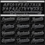 Personalized Gray Black Pinstripe Varsity Letterman Bomber Jacket Full-Snap Personalized Black Gray Pinstripe Gray Bomber