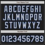Personalized Black Gray Pinstripe Baseball Jersey - Custom Gray-Royal Team Jersey Personalized Black Gray Pinstripe Gray-Royal