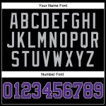 Custom Black Gray Pinstripe Basketball Jersey with Purple-Gray Design for Team Name and Number - Authentic Sports Apparel