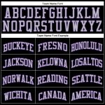 Custom Black Gray Pinstripe Basketball Jersey with Purple-Gray Design for Team Name and Number - Authentic Sports Apparel