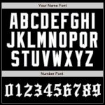 Personalized Black Gray Pinstripe Varsity Jacket Full-Snap Bomber Letterman Personalized Black Gray Pinstripe White Bomber