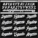Custom Name Number Bomber Varsity Jacket Black Gray Pinstripe Full-Snap Personalized Team Apparel Personalized Black Gray