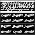 Custom Black Gray Pinstripe Baseball Jersey - Personalized White Gray Design Personalized Black Gray Pinstripe White-Gray