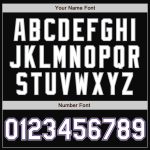 Custom Name Number Varsity Letterman Jacket Personalized Black Gray Pinstripe White Purple Full-Snap Bomber Personalized