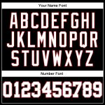 Personalized Black Gray Pinstripe Baseball Jersey with Red Accents Personalized Black Gray Pinstripe White-Red Baseball Jersey
