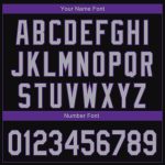 Personalized Sacramento City Edition Fade Baseball Jersey - Black Gray Purple 3D Fashion Design Personalized Black Gray-Purple