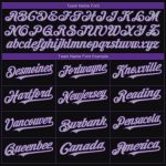 Personalized Sacramento City Edition Fade Baseball Jersey - Black Gray Purple 3D Fashion Design Personalized Black Gray-Purple