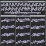 Personalized Black Gray Purple Baseball Jersey - Authentic Custom Team Gear Personalized Black Gray-Purple Authentic Baseball