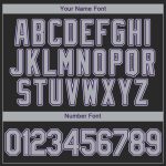 Personalized Black Gray Purple Baseball Jersey - Authentic Custom Team Gear Personalized Black Gray-Purple Authentic Baseball