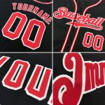 Custom Name and Number Black Gray-Purple Authentic Baseball Jersey - Personalized Team Apparel Personalized Black Gray-Purple