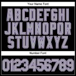 Personalized Baseball Jersey in Black, Gray, and Purple - Sleeveless Design Personalized Black Gray-Purple Sleeveless Baseball