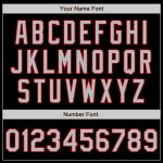 Custom Personalized Baseball Jersey with Authentic Team Name & Number - Black Gray Red Arm Shapes Personalized Black Gray-Red