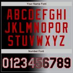 Personalized Black Gray Red Gradient Baseball Jersey for Men Women Fashion Personalized Black Gray-Red Gradient Fashion Baseball