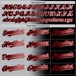 Custom Unisex Softball Jersey in Black Gray-Red Gradient, Stylish Two-Button Design Personalized Black Gray-Red Gradient
