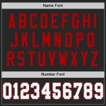 Personalized Black Gray Red Throwback Football Jersey - Custom Sports Apparel Personalized Black Gray-Red Mesh Throwback