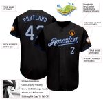 Custom Name and Number Authentic Baseball Jersey - Personalized Black Gray-Royal Team Jersey Personalized Black Gray-Royal