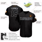 Custom Name and Number Black Gray Softball Jersey - Personalized Team Apparel Personalized Black Gray Softball Jersey Team