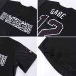 Custom Name and Number Black Gray Softball Jersey - Personalized Team Apparel Personalized Black Gray Softball Jersey Team