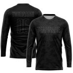 Custom Black Gray Soccer Jersey - Personalized Sublimation Uniform Personalized Black Gray Sublimation Soccer Uniform Jersey