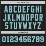 Custom Two Tone Baseball Jersey - Personalized Black Gray Teal with Name and Number Personalized Black Gray-Teal Authentic