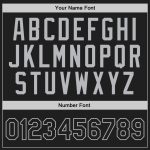 Personalized Black Gray Basketball Jersey - Throwback Style Jersey 2 Personalized Black Gray Throwback Basketball Jersey