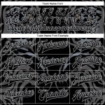 Personalized Tiger 3D Varsity Letterman Jacket - Black Gray Full-Snap Bomber Personalized Black Gray Tiger 3D Bomber Full-Snap