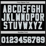 Custom Name and Number Personalized Baseball Jersey - Black Gray-White Authentic Team Jersey Personalized Black Gray-White
