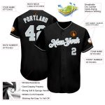 Custom Name and Number Personalized Baseball Jersey - Black Gray-White Authentic Team Jersey Personalized Black Gray-White