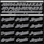 Personalized Black Gray White Baseball Jersey for Kids and Adults Personalized Black Gray-White Baseball Jersey 4