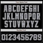 Personalized Black Gray White Baseball Jersey for Kids and Adults Personalized Black Gray-White Baseball Jersey 4