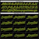 Custom Authentic Baseball Jersey - Personalized Black Green-Gold with Name & Number Personalized Black Green-Gold Authentic
