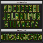 Personalized Black Green Gold Baseball Jersey for Men and Women Personalized Black Green-Gold Baseball Jersey 2