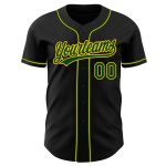 Personalized Black Green Gold Baseball Jersey for Men and Women Personalized Black Green-Gold Baseball Jersey 2