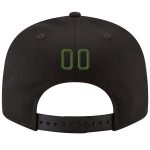 Custom Name Number Black Green Gold Snapback Hat Adjustable Stitched Team Personalized Personalized Black Green-Gold Stitched